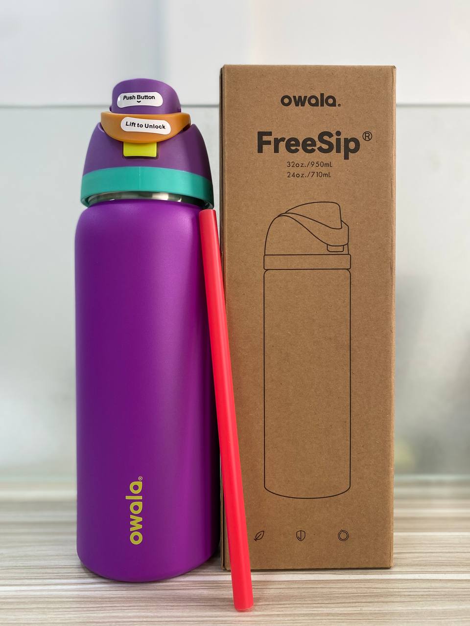 Termo Owala FreeSip® 2 en 1 - Frío por Horas, Cero Derrames