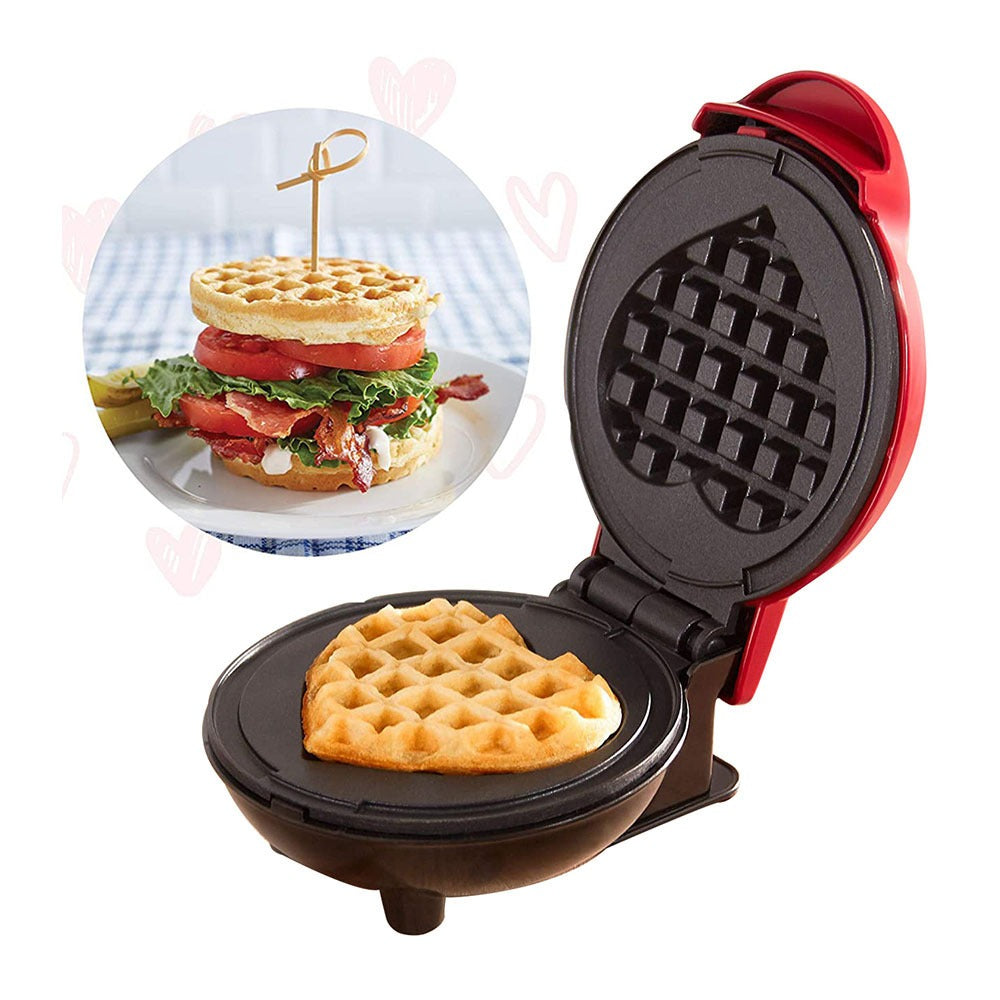 Wafflera en forma de Corazon con Teflon Antiadherente