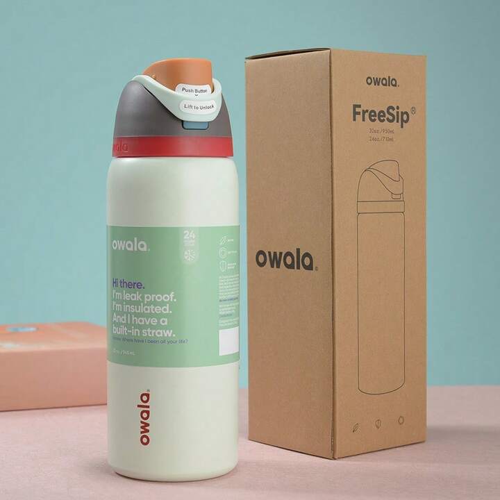 Termo Owala FreeSip® 2 en 1 - Frío por Horas, Cero Derrames
