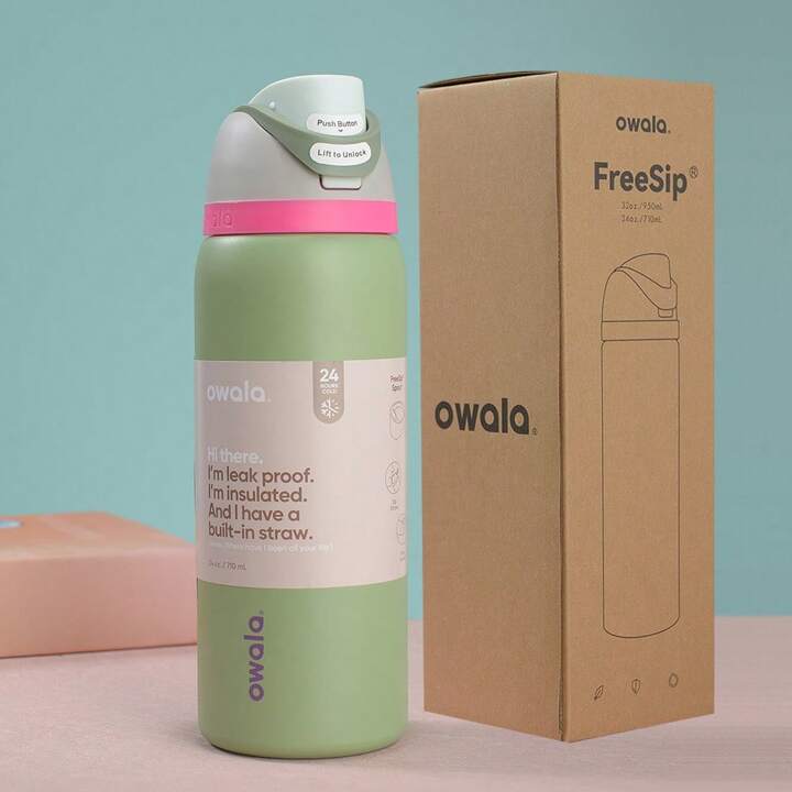 Termo Owala FreeSip® 2 en 1 - Frío por Horas, Cero Derrames