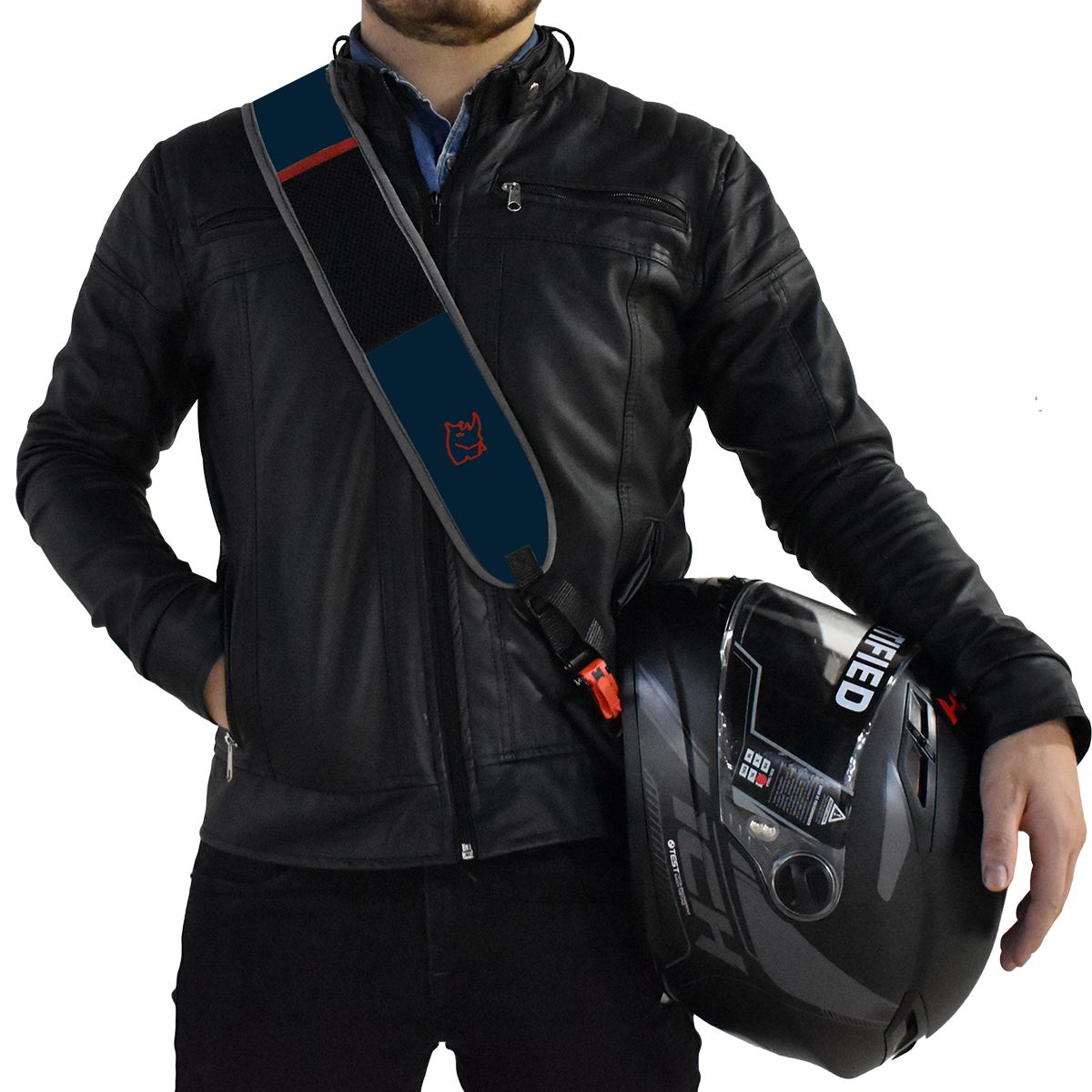 Correa para Casco de Moto – Manos Libres y Seguro