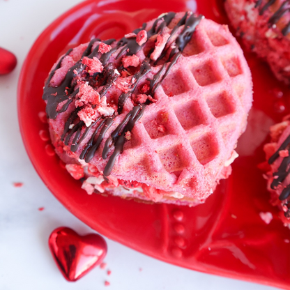 Wafflera en forma de Corazon con Teflon Antiadherente