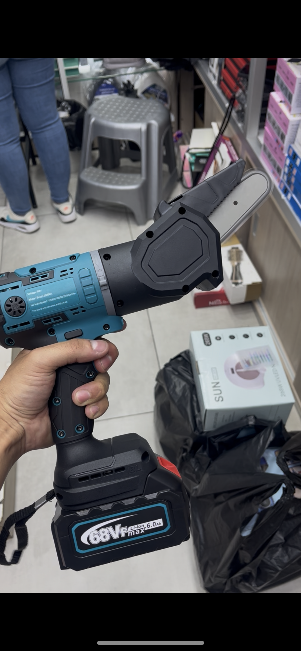 Taladro Eléctrico 6 en 1 Recargable con Accesorios Multipropósito